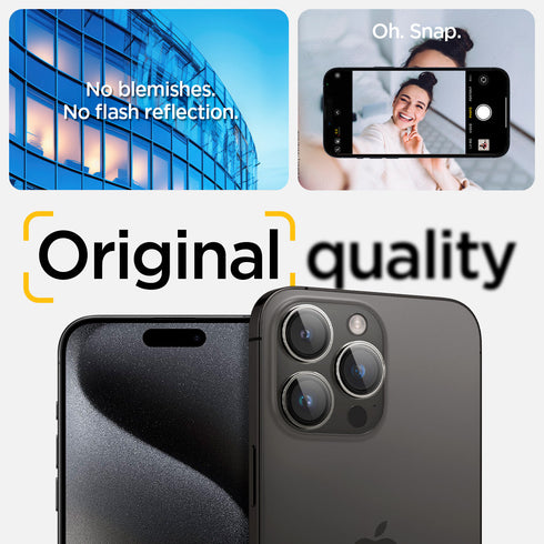 Spigen iPhone 17 Pro Max / 17 Pro Lens Protector – Optik Pro EZ Fit